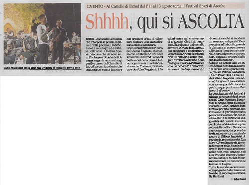 2017-08-07 Gazzetta Matin Shhhh qui si ASCOLTA