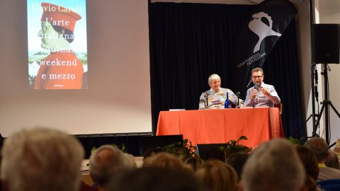 GPFF2018 Flavio Caroli Fabio Fazio l'arte italiana in quindici weekend e mezzo de rerum natura Cogne